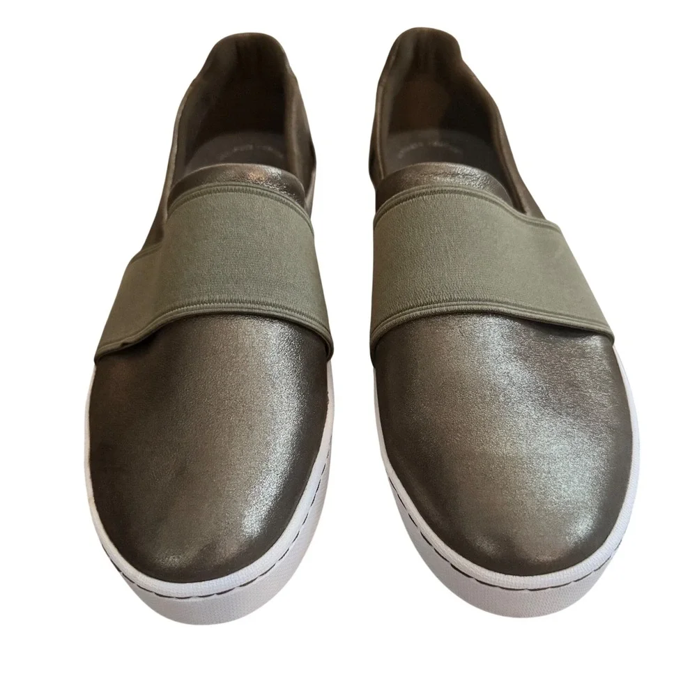 Clarks Pawley Wes Slip-On Sneakers Women's 9‎ Olive Metallic